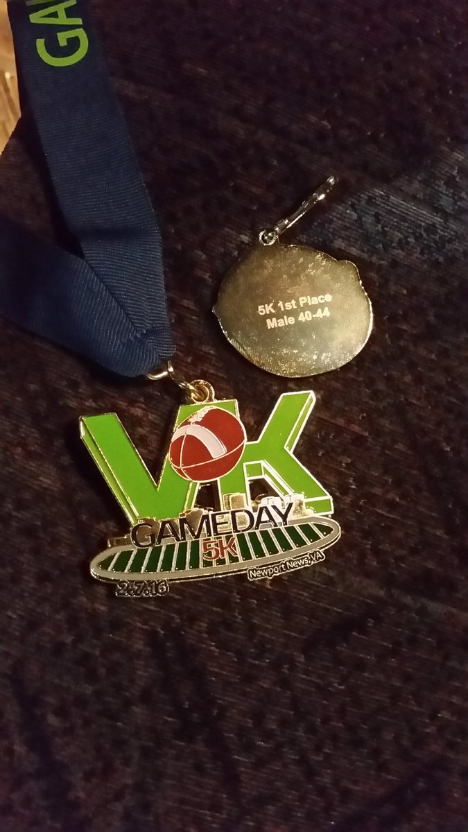 TriJedi72's tweet image. #Gameday5k 1st age group 5th overall. Good day.@PrimalSportMud @nuunhydration @SnappleTriTeam #nuunbassador #point2