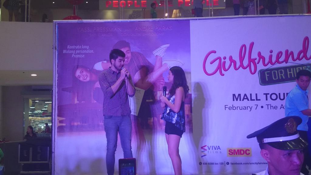 _TeamViva's tweet photo. Nami and Bryle!!! @Yassizzle @andreparas95 

#GFFH3DaysToGo
#GFFHMallInvasion https://t.co/1k3RRJRYLj