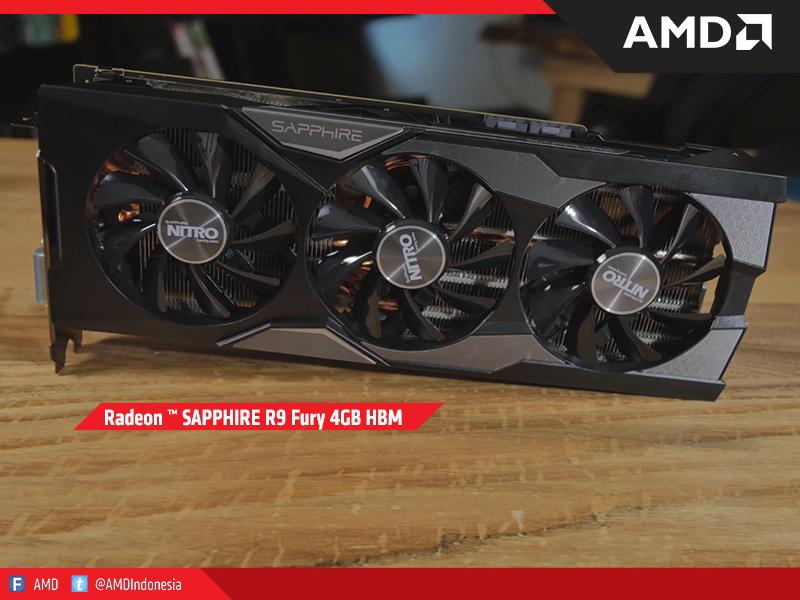 AMDIndonesia's tweet photo. Simak review Sapphire Nitro Radeon™ R9 Fury utk memuluskan gamemu s.d resolusi 4K! https://t.co/UTButoL35x #AMDHoki https://t.co/rgshRxCywy