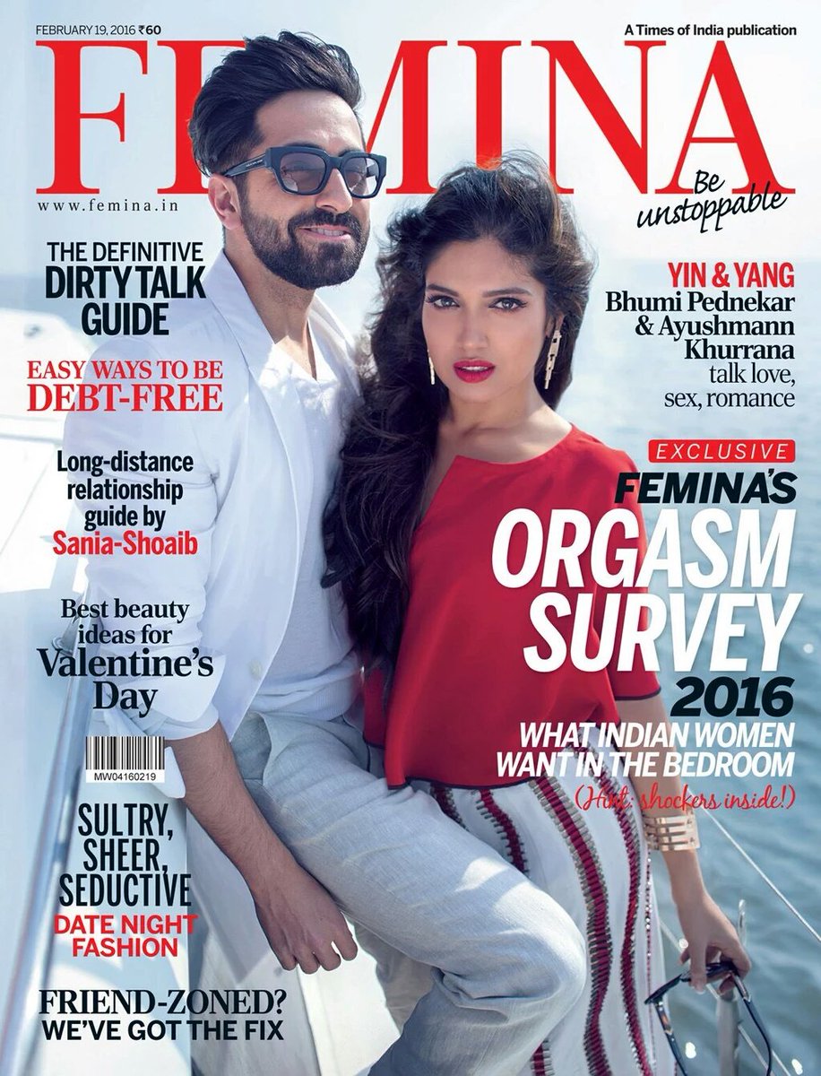 raghuvendras's tweet photo. Latest cover of @FeminaIndia featuring @ayushmannk &amp; @psbhumi is superhit! This pair is coming back in #Manmarziyan https://t.co/BJSl7TTlm6