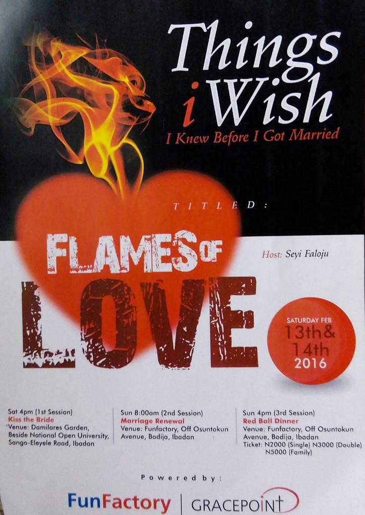 deebabie22's tweet photo. "@VictorAyans: #Things i wish I knew before I got married is here again. Don't miss out https://t.co/wAO0IW8d74"lets kip d flames burning...