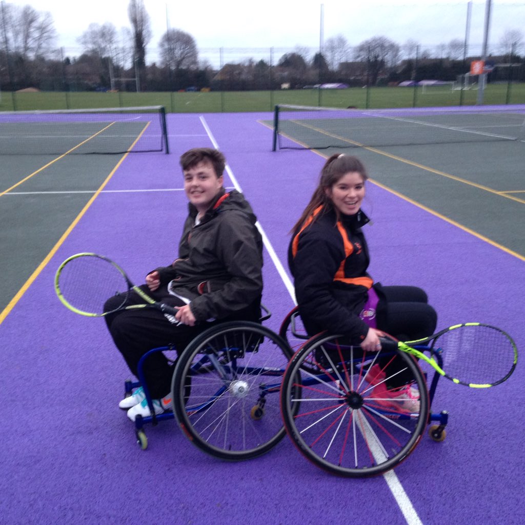 Event today wheelchair tennis come down at 2-3 to catch the action! #disabilityinsport #awareness