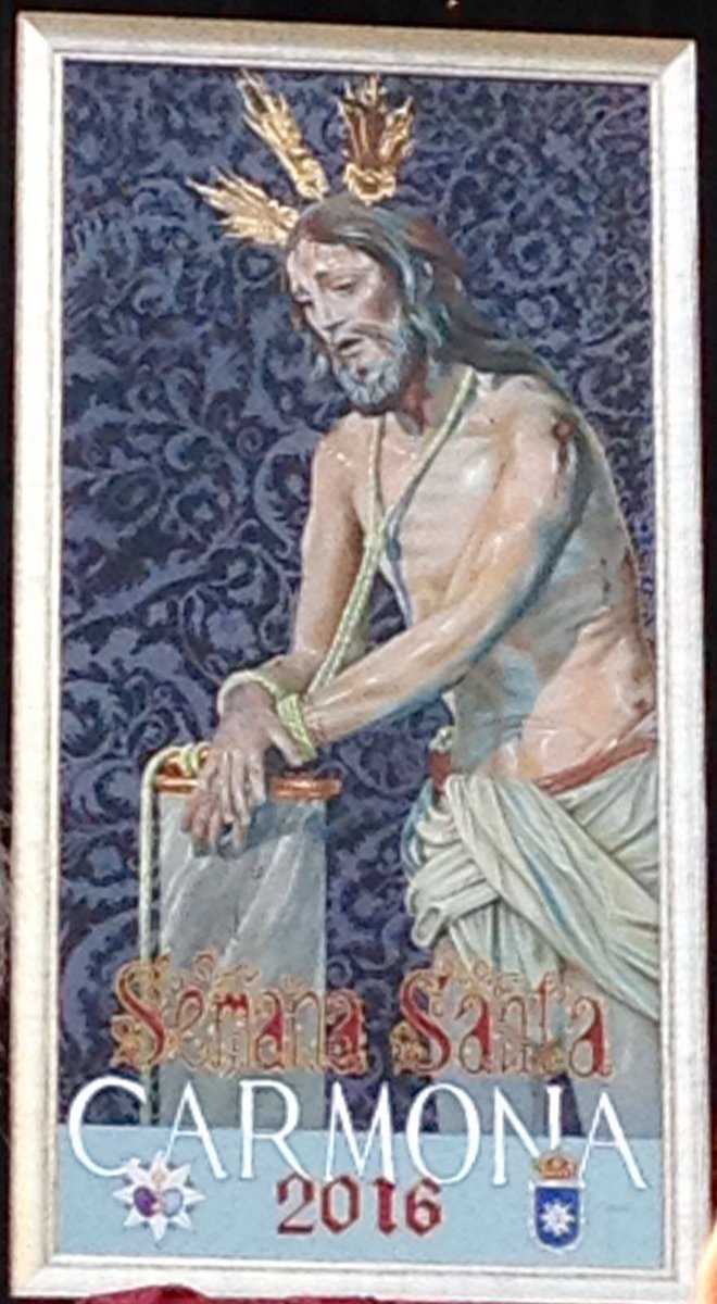 Cartel Oficial de la Semana Santa de Carmona 2016, obra de D. Raúl Rodríguez Fernández