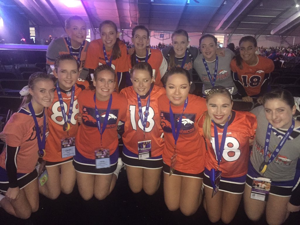 Ready to perform and cheer on the #Broncos 💙🍊 #BroncosCountryPlayoffs <a href="/UCAupdates/">UCA</a> <a href="/RBWHRHSAthletic/">Bruce Wright</a> <a href="/Broncos/">Denver Broncos</a>