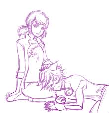 -She pat his head-