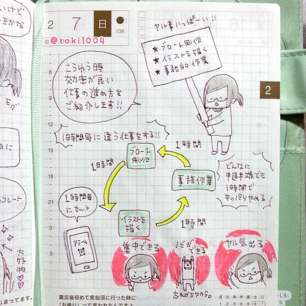 とき در توییتر 効率が良い仕事の進め方 ほぼ日手帳 ほぼ日 手帳 イラストエッセイ コミックエッセイ 絵日記 えにっき 絵 イラスト イラストレーター 効率 集中 やる気 自己啓発 呉竹 Zig クリーンカラー T Co Fs2sx41hno