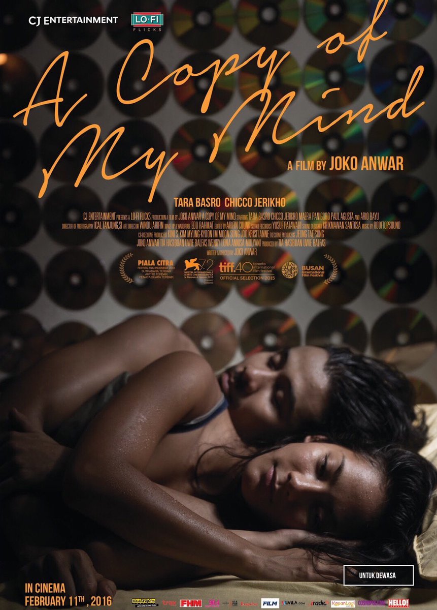 jokoanwar's tweet photo. Dan kamis ini, tanggal 11 Februari, A Copy of My Mind sudah bisa ditonton  di bioskop-bioskop di Indonesia. https://t.co/tfCSeIpUnk