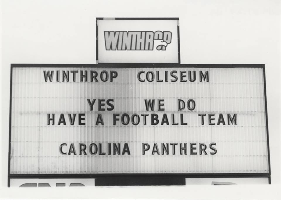 jacob_hallex's tweet photo. #Winthrop's football team has made it to the Super Bowl! Cats trained @ WU before stadium was built. #KeepPounding https://t.co/f9q2Mfos5D