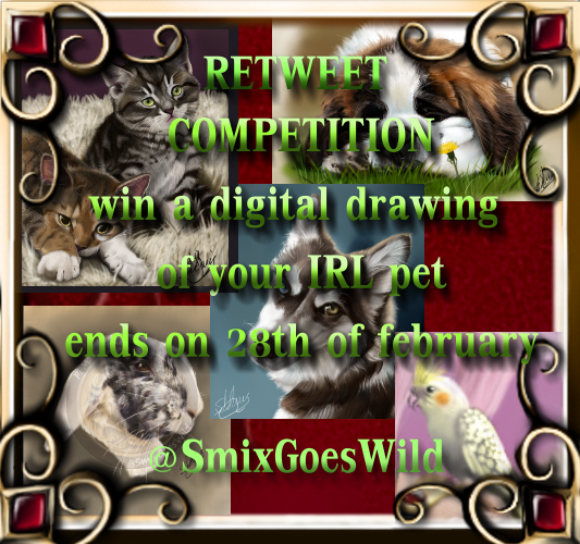 Sybrinix's tweet image. *~~~~~~* Retweet Competition *~~~~~~*
Note it does require atleast a semi-detail photo of your pet
goodluck all