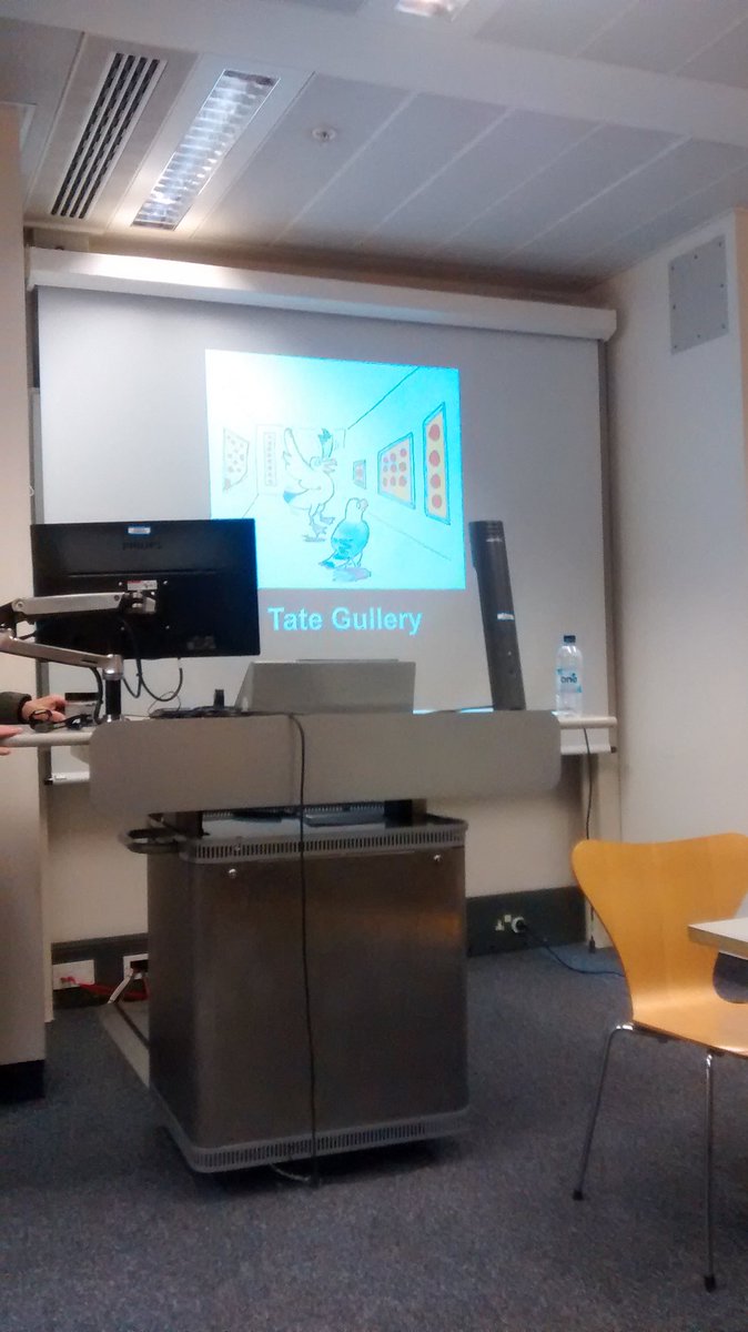 AXNSCollective's tweet photo. #DrPigeon would of loved the Tate Gullery in Art, Creativity and Neuroscience! @garryken #LSNeuroN2016 @LSNeuroN https://t.co/JH7eJxJZQ2