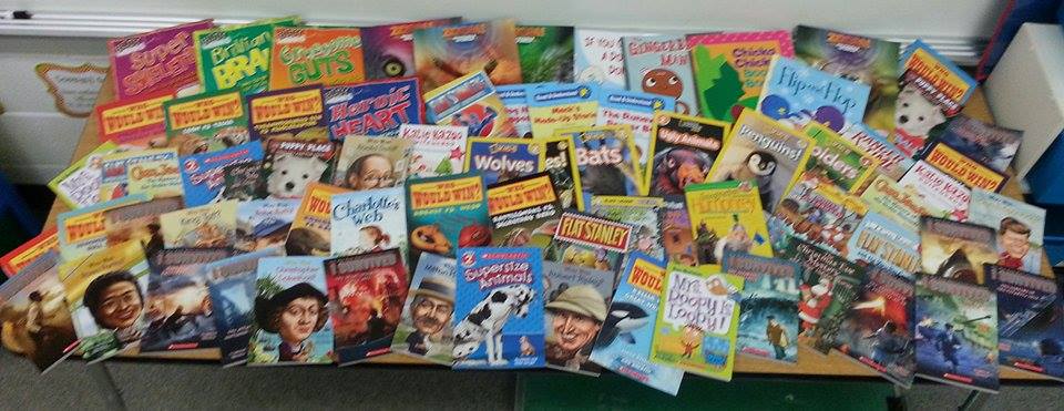 Ms_Mansfield2's tweet photo. Beyond excited my grant allowed me to add all these books to our library! Thank you #Scholastic and #MeemicPossible https://t.co/9YK3tV0IFH