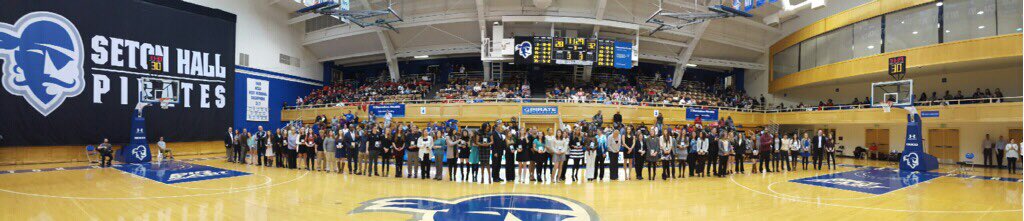 National Girls and Women in Sports Day at Seton Hall University!  Congrats to the Award Winners!  #leadingtheway