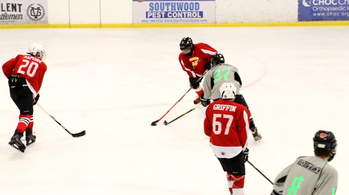 patrioit_david's tweet photo. Football gm today? Nah, how about some Woodbridge Warrior hockey! Fast times at Woodbridge High #StayAtHomeDman https://t.co/sWtRZEJr5d