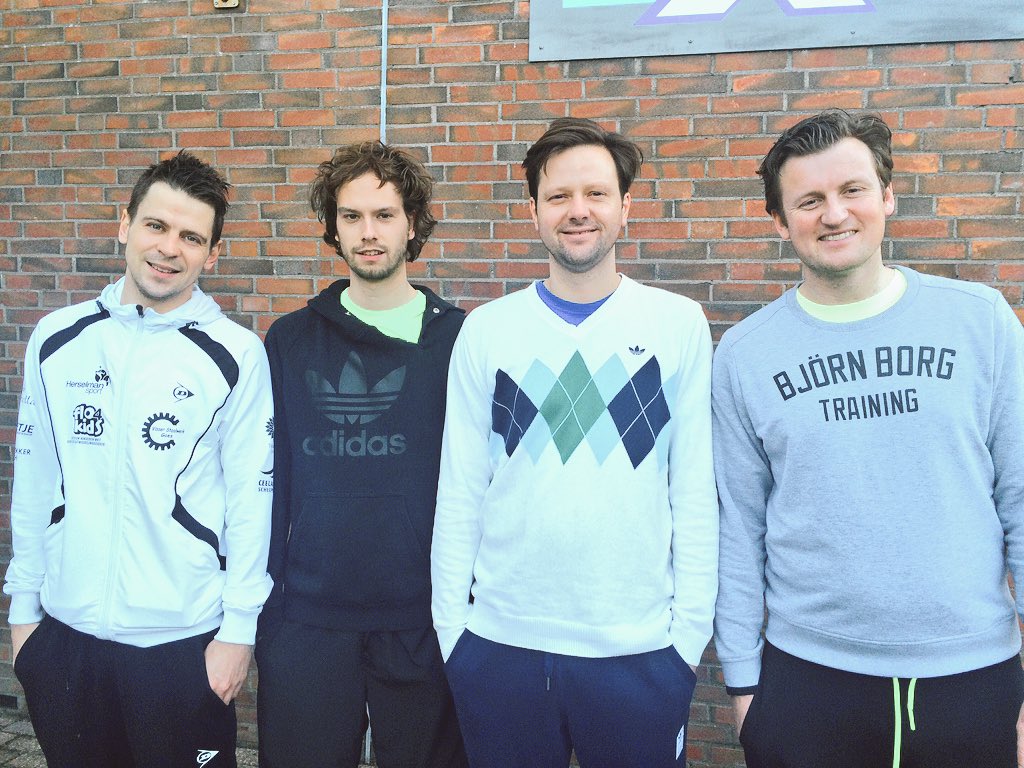 Zeeuwse dubbeltitel Frank Clausing &amp; Emiel Gideonse. Verslaan Jens de Koster &amp; Rinke van Remortel met 8-5. #tennis