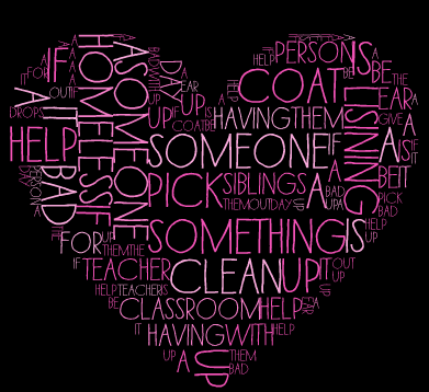 ellabredthauer's tweet photo. Use simple word clouds to decorate a classroom with kindness! https://t.co/Rj4uiqb9lc  #kindtech #RAK16 #RAKproject https://t.co/H8MF58wbSV