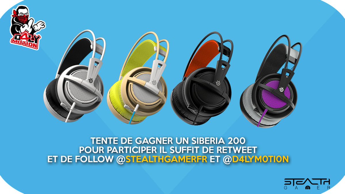 D4LYM0TI0N's tweet image. CONCOURS GAGNE TON CASQUE SIBERIA ! DU LOURD FRERO
#RT ET #FOLLOW LES POTES @StealthGamerFR TIRAGE 14/02 St &amp;lt;3