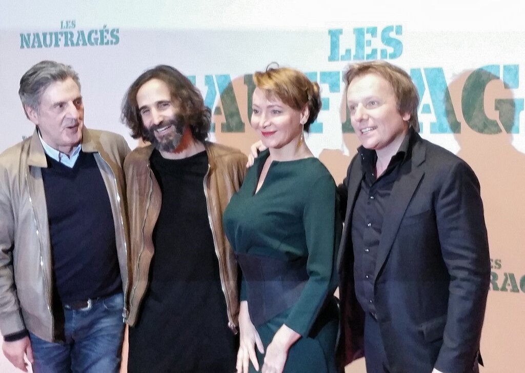 L'équipe de #LesNaufragés à L'avp #DanielAuteil #LaurentStocker #JulieFerrier  #DavidCharhon Au #cinéma le 17fev