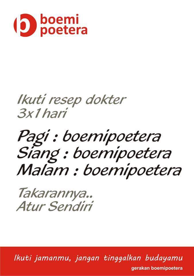 #SalamBoemiPoetera