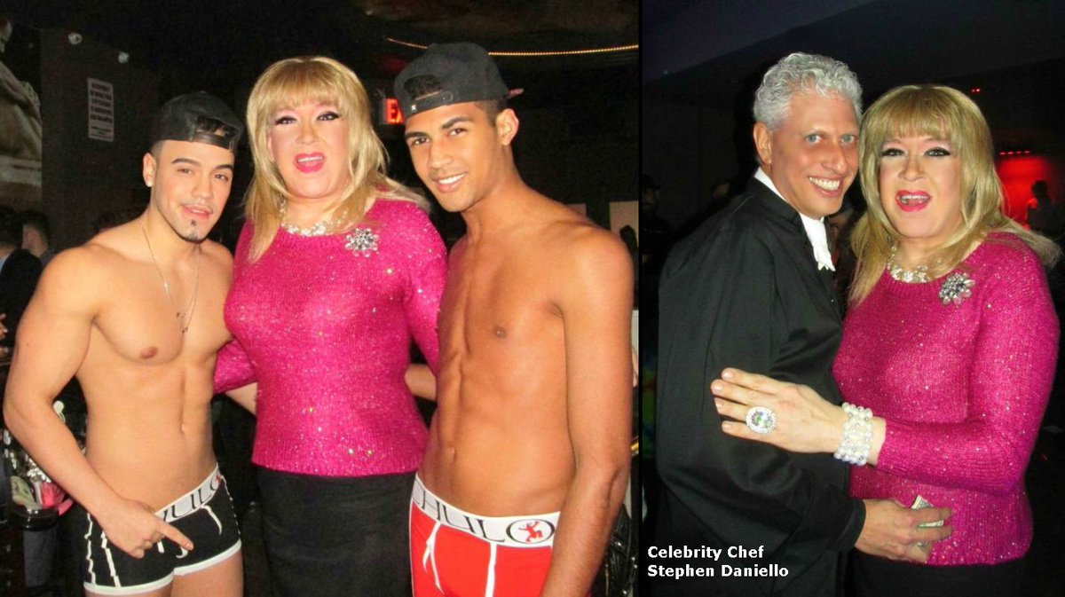Winter Royal T with Chulo Underwear models, celebrity chef Stephen Daniello <a href="/BoxersNYC/">BOXERS NYC</a> 742 9th Ave NYC 2/3/16