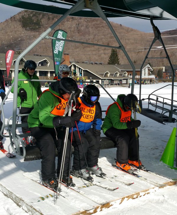 USABA's tweet photo. Can I get a lift? Jeff Clark and @vtadaptive guides head up to the peak #USABASki https://t.co/gCCtF60gzx