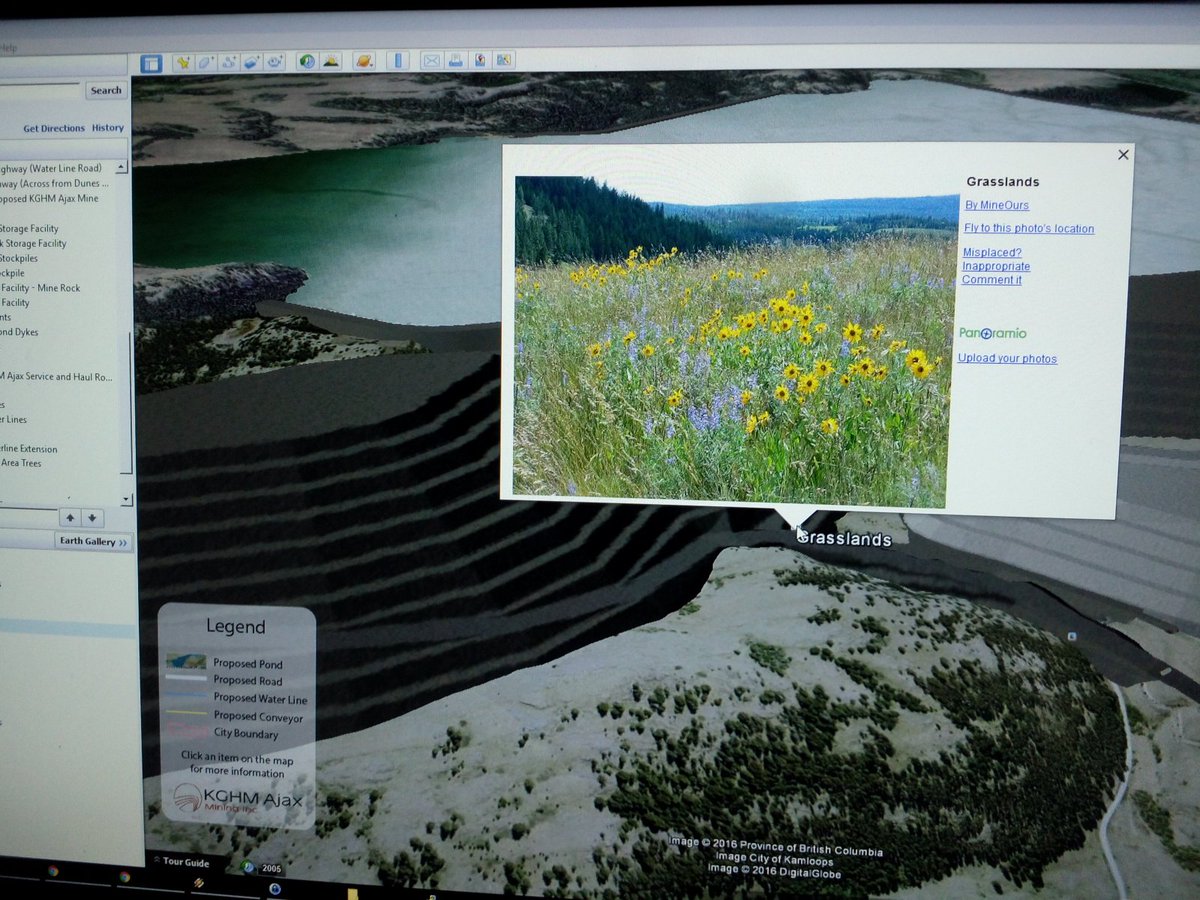 mortloops's tweet image. Having the #ajaxmine plans on google earth is so cool. It lets you see exactly what will be destroyed.