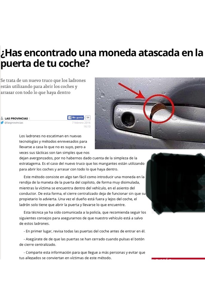 Colmenero's tweet photo. Comparte. Puedes evitar muchos robos. https://t.co/WVhgJeAPSQ