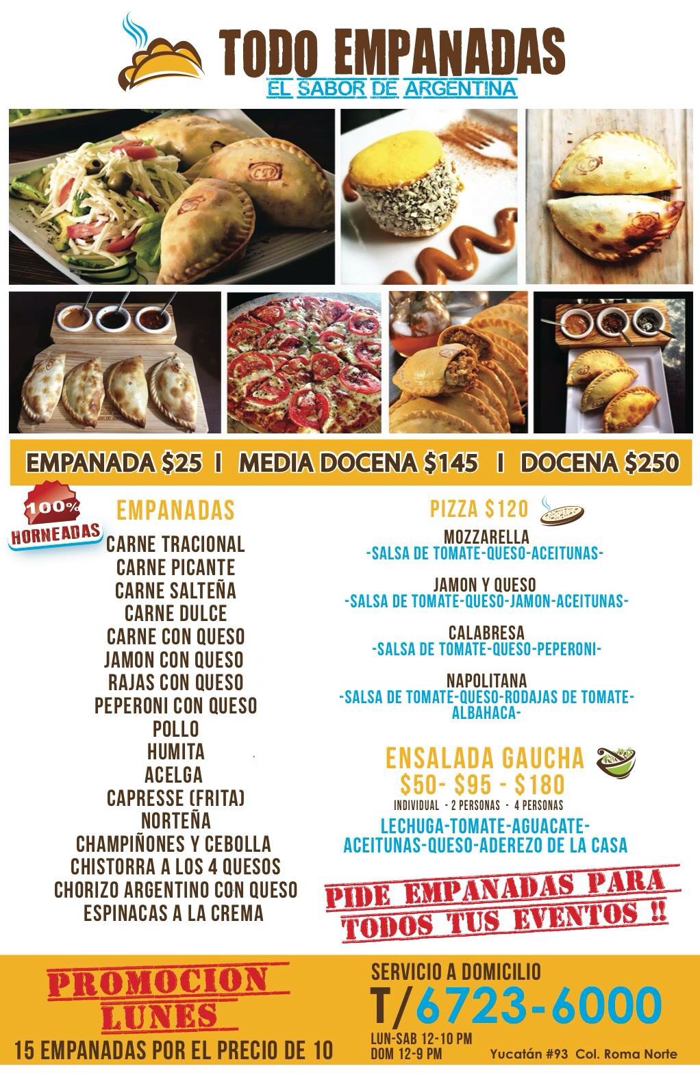 TODO EMPANADAS DF on Twitter "Nuestro menu de todoempanadasdf