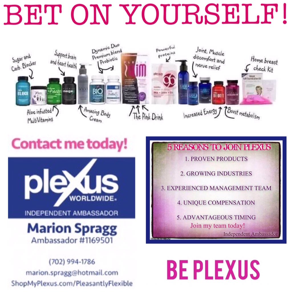 MarionSpragg's tweet image. For #SuperBowl50, bet on yourself! #PlexusChangesLives