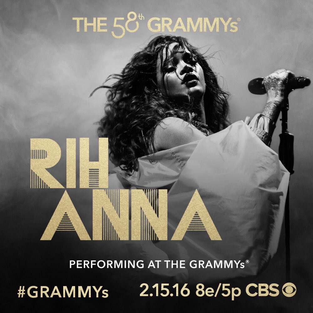 StanceMuse's tweet photo. @rihanna + @TheGRAMMYs 💕 can't freaking wait to see our #punksandpoets perform https://t.co/wcLO0tWZuQ