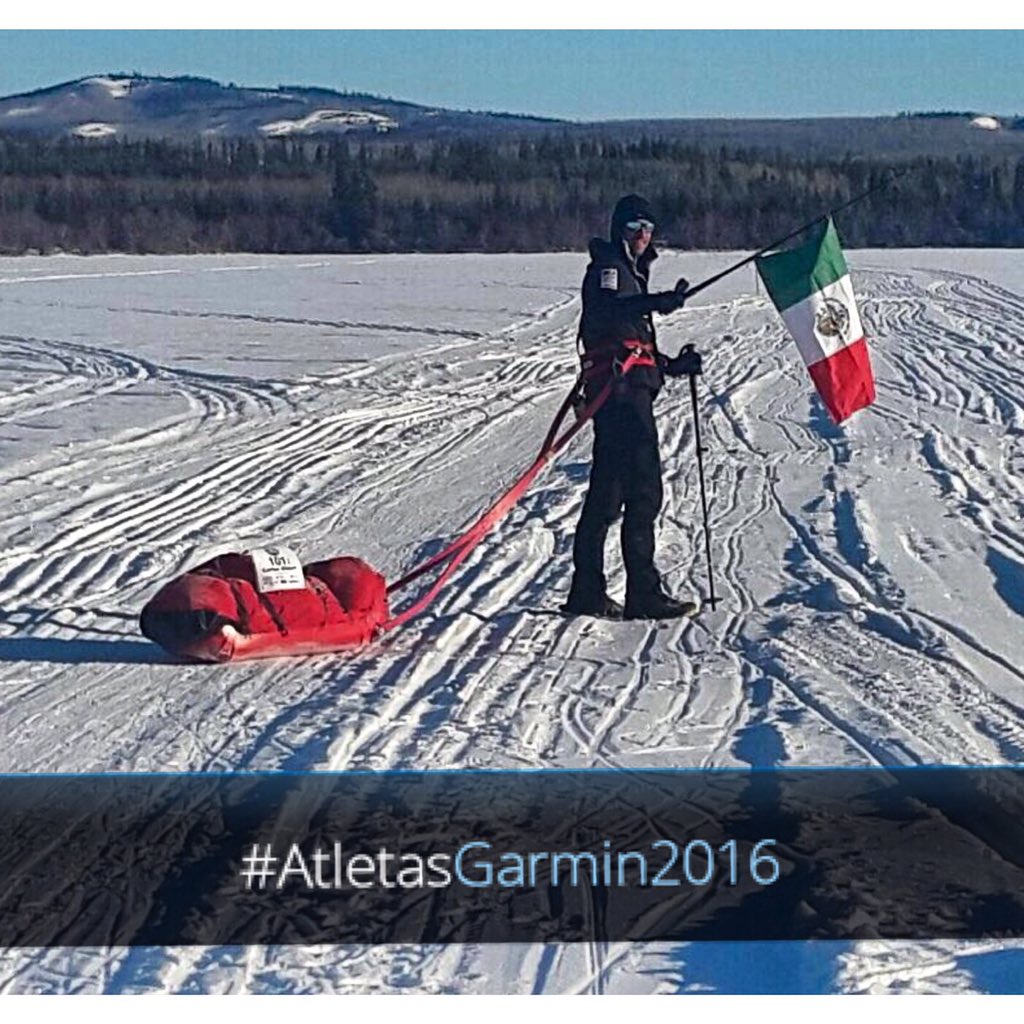 GarminMexico's tweet image. Yukon se pintó de verde, blanco y rojo con nuestro #atletaGarmin Carlos Albert, quien hizo 51hrs y 19 min en 160km.