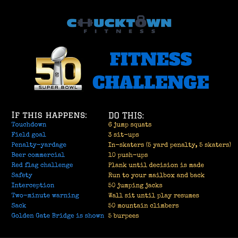 ChucktownFit's tweet photo. Looking to spice things up during the big game? Try keeping up with this Super Bowl fitness challenge! https://t.co/GvBSmSZxap