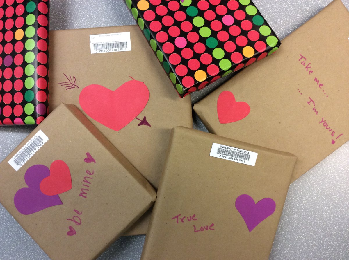 umnhsl's tweet photo. Cuddle up with a good book this #ValentinesDay. #BlindDateWithABook #BookMatchmaking https://t.co/TZuFqfDwjv https://t.co/MwxG1ZD31Q