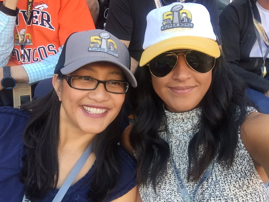 JulieEschbacher's tweet photo. Section 244: Me, @ronaleezb, @LudacrisFdtn and @kendricklamar #SB50 https://t.co/7mBbT4QgbY