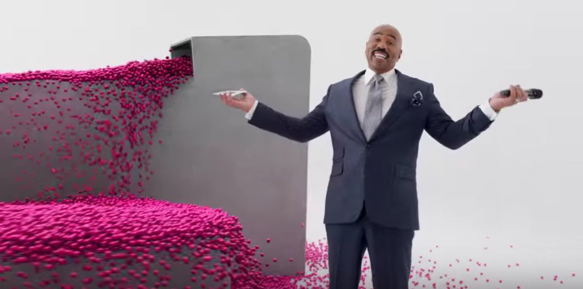 geekwire's tweet photo. Steve Harvey stars in T-Mobile Super Bowl commercial, jokes about Miss Universe mishap https://t.co/Ad6F2wamtk https://t.co/3RdtzdoXEc