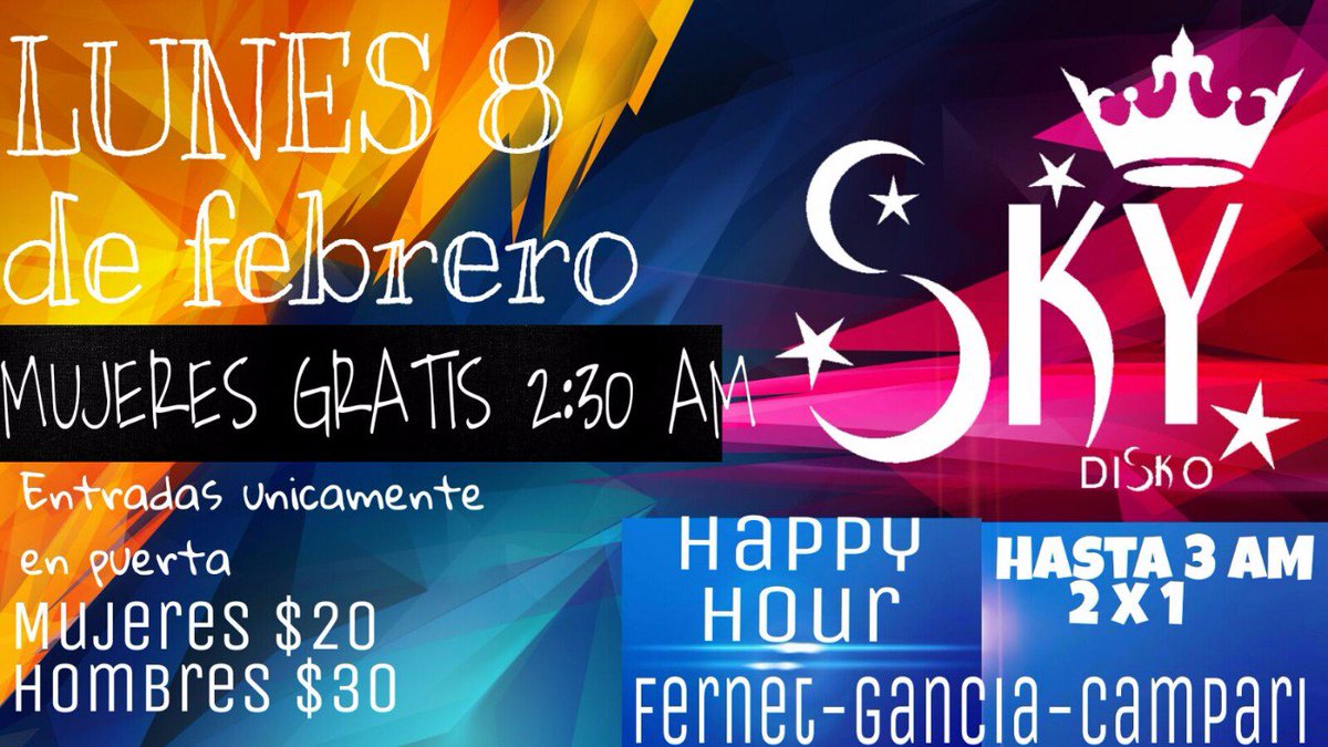 SKYDISCOTL's tweet photo. Mañana lunes 8 despedimos a los estudiantes con una noche llena de sorpresas y regalos!
Dando RT participas por $300 https://t.co/hbLuwXzrrr