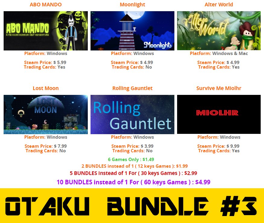 Stellan_Bacq's tweet photo. Please share and support #OtakuMaker #BUNDLE 3 is Here! for $ 1.49
https://t.co/GCWmz6DOIc #indie #steam #game #Deal https://t.co/2n7vZac5NX