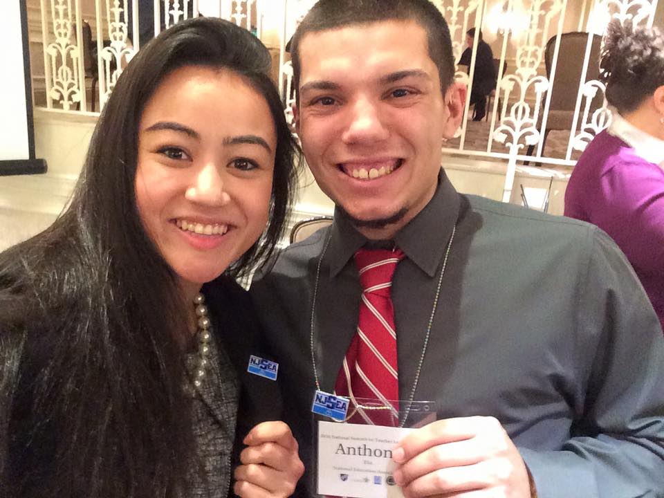 NJEAPreservice's tweet photo. Congrats to @megannamnama and @anthony_elia21 for attending the first National Leadership Summit #NEASP #NJSEA #lead https://t.co/sZnOAWO4vU