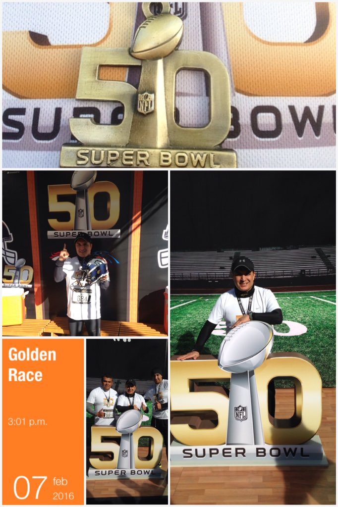 zelikyp's tweet photo. Carrera de oro #NFLFanRun #SB50 #DenverBroncos #GoBroncos #BeatThePanthers #Broncos @DenverBroncosMx @denverbroncos https://t.co/RTQiVUcy6I