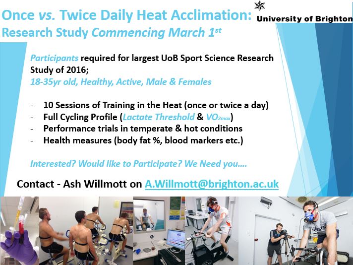 Ash Willmott (@ashwillmott) on Twitter photo Sport science research study @UoB_SportExSci looking for participants, contact Ash on A.Willmott@brighton.ac.uk Sport science research study @UoB_SportExSci looking for participants, contact Ash on A.Willmott@brighton.ac.uk