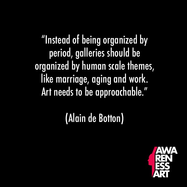 AwarenessArtCo's tweet photo. #AwarenessArt #ThinkFeel #AlainDeBotton https://t.co/dYFes7y1lO