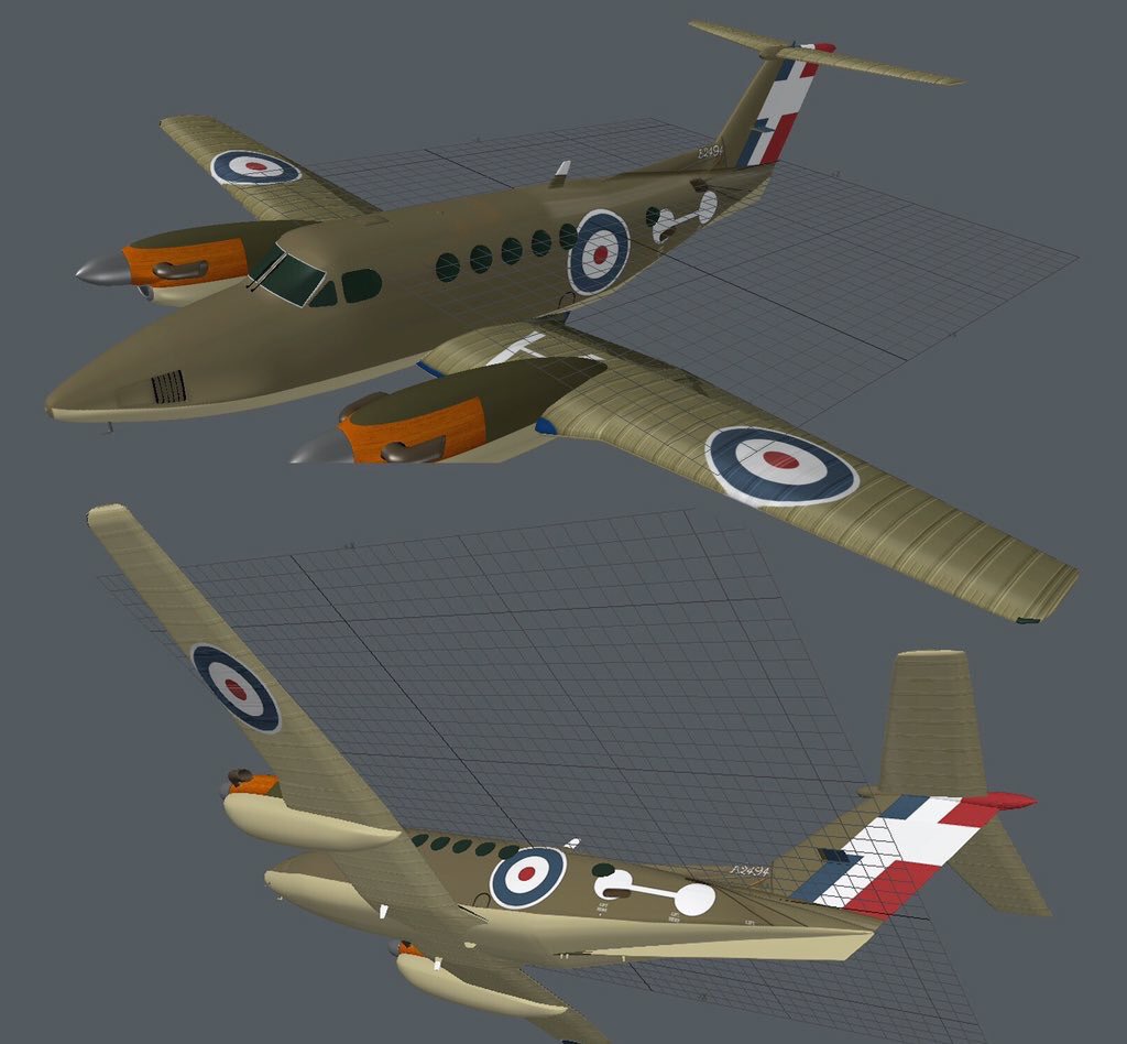 RAFKingAir's tweet photo. @ric_cole @45Sqn We are still aiming to #GoCamo if we can manage it! #FullCamel #KingAirDisplay @KingAirNation https://t.co/g8CY0wy2et