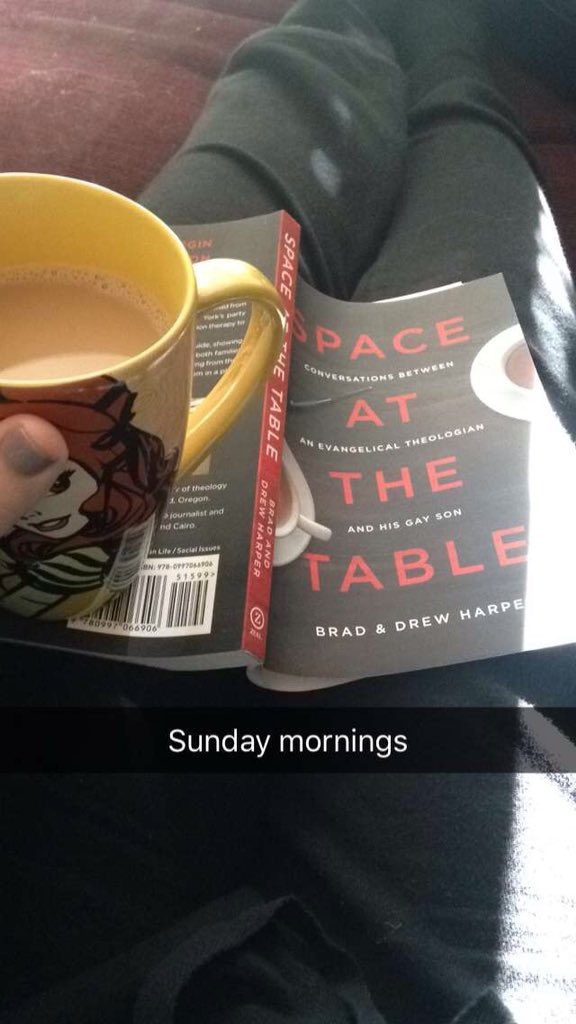 Katie_Mac_'s tweet photo. Can't put this book down. Read it. #SpaceAtTheTable https://t.co/8G7QuT3ncf