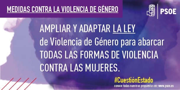 PSOE's tweet photo. Más recursos, prevención,sensibilización, acompañamiento y recuperación. Protección de menores también #MachismoMata https://t.co/Um4tXcr2SC