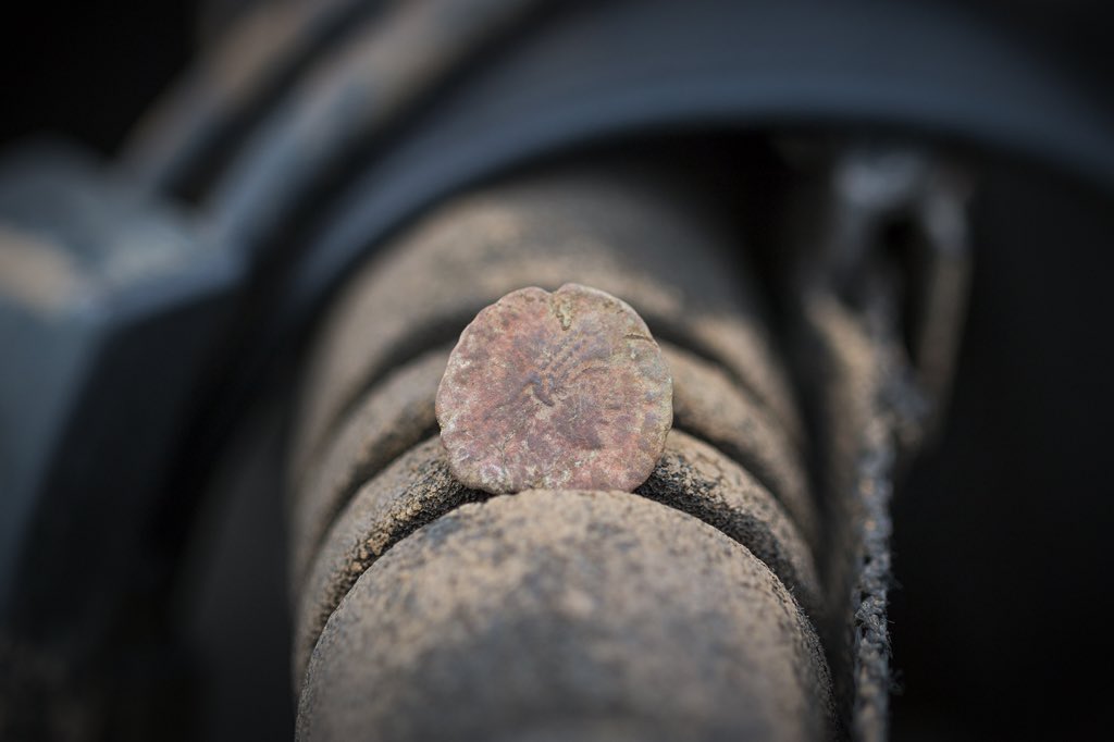 Alchemst161's tweet photo. Last of today's Romans #roman #bronze #coin #metaldetecting #history #minelab #gpx5000 #rome #northyorks https://t.co/v7FZnbivdh