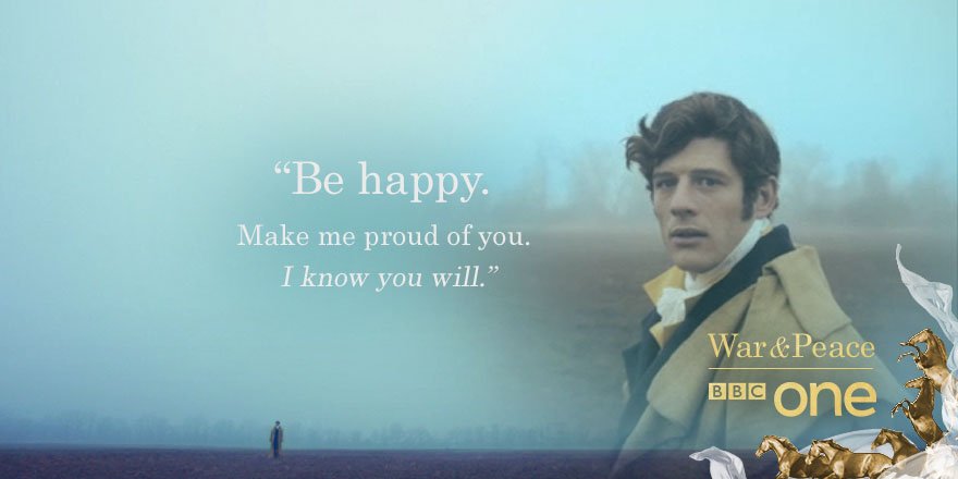 BBCOne's tweet photo. We’ll miss you, Prince Andrei. 😭 #WarAndPeace https://t.co/BMzrzFPKoq