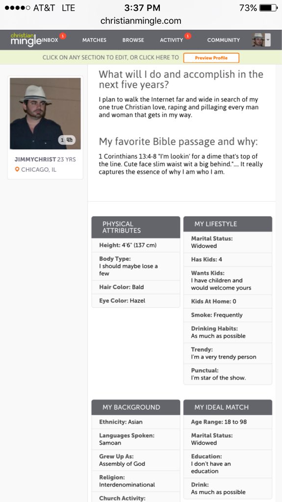 DanHermleMTV's tweet photo. Lil Jim was truly devastated after breaking up with his Farmers Only girlfriend, so he joined Christian Mingle. https://t.co/NXt2OEWpN7