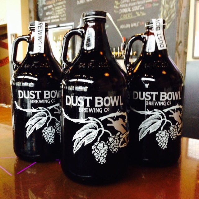_CraftBeer's tweet photo. #SuperBowl Ready! @dustbowlbrew #HopsOfWrath #Growler https://t.co/4zJzB74RlX