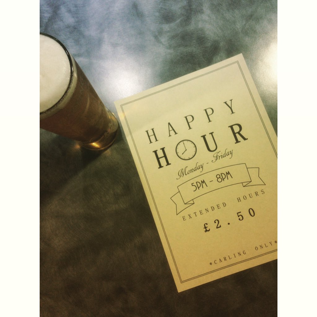 TheNelsonClub's tweet photo. Happy Hour is now extended until 8pm, Monday to Friday.. £2.50 per pint of Carling😊🍺 #happyhour #beer https://t.co/WNp7CnRWDU