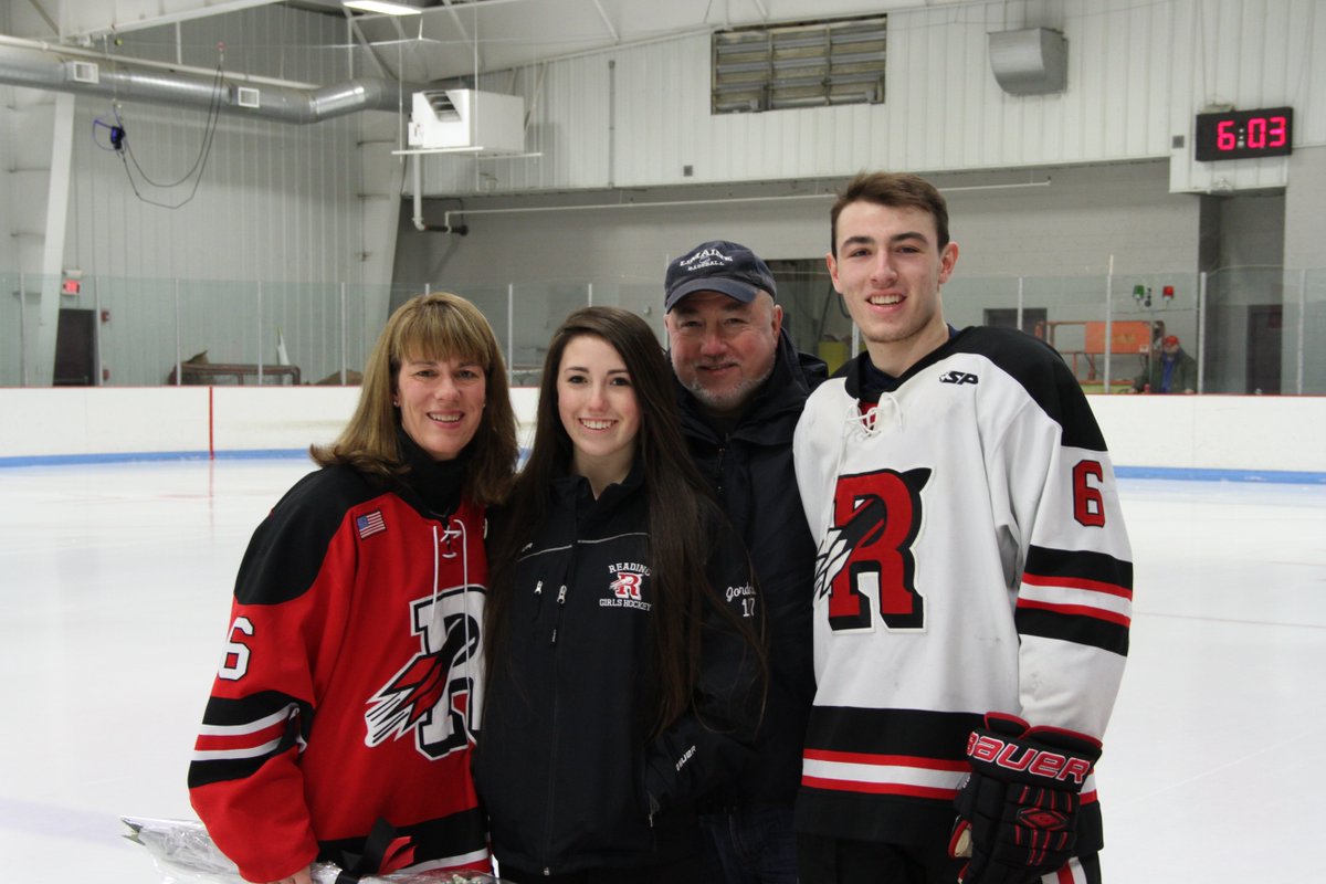 deztrain's tweet photo. Reading Hockey Senior Night.  What a great group of boys!  
@RMHSHockey1 https://t.co/xLQNJMwTJ5