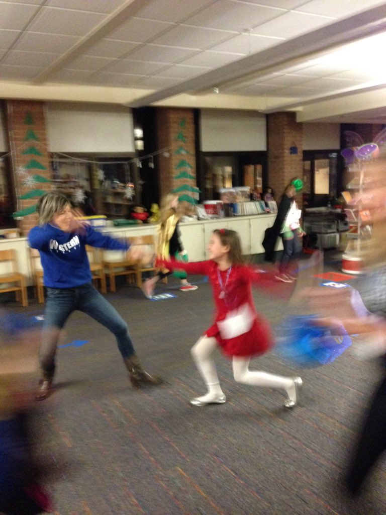 MissKovarik's tweet photo. The WAS fun fair was so much fun! Retired teacher Mrs. P. even came to help at the cake walk! #geneva304 #cakedance https://t.co/NR3yRIhL4f